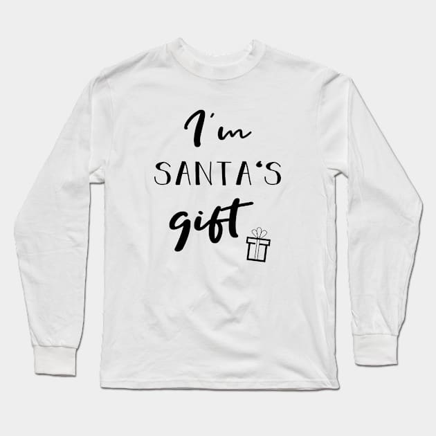 Santas Gift | Pregnancy announcement Long Sleeve T-Shirt by Die Designwerkstatt